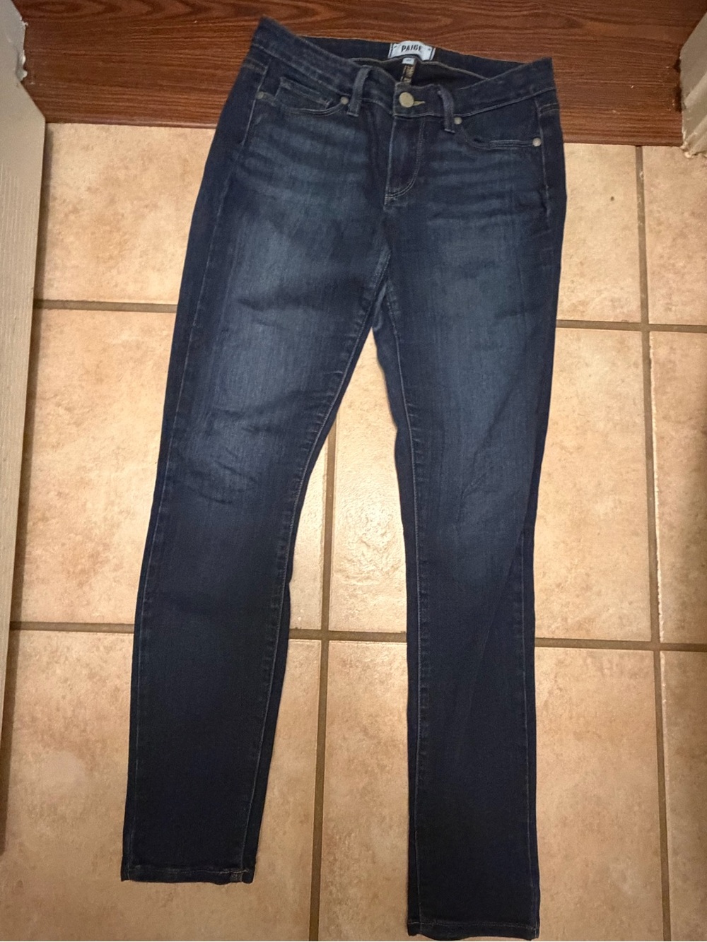 Womens PAIGE Dark Blue Skinny verdugo ankle Jeans